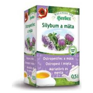 Herbex máriatövis és menta tea 20x4g 80 g