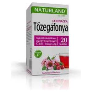 Naturland gyümölcstea tőzegáfonya-echinacea 20x2g 40 g
