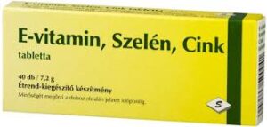 Selenium e-vitamin szelén cink tabletta 40 db