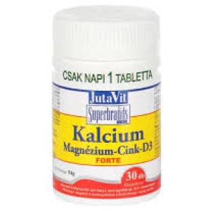 Jutavit kalcium+magnézium+cink forte + D3 vitamin 30 db