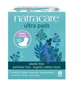 Natracare bio betét szárnyas hosszú 10 db