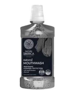 Natura siberica fehérítő és zománcvédő natúr szájvíz 520 ml