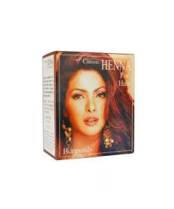 Classic Henna hajszínező por burgundi vörös 100 g