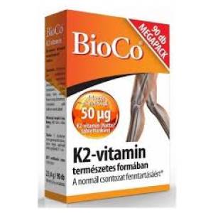 Bioco k2 vitamin tabletta 90 db