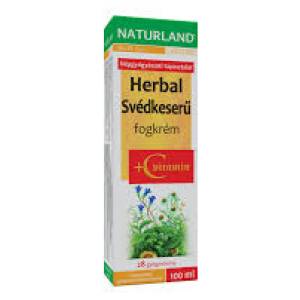 Naturland svédkeserű fogkrém+c vitamin 100 ml