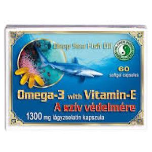 Dr.chen omega-3 + e-vitamin kapszula 1300mg 60 db