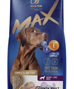 Buster Max kutyatáp pulyka és rizs 2000g