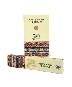 Green Tree füstölő pálcás native soul white sage cedar 15 g