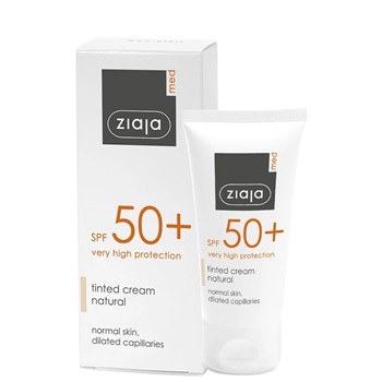 ziaja med napvedo szinezett krem natur tonus kitagult hajszaleres borre ff50 50 ml i226445