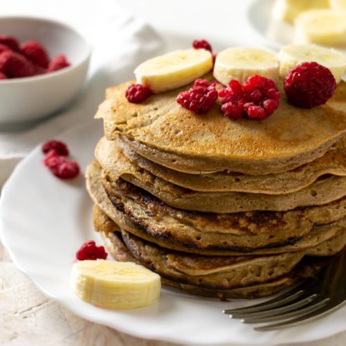 paleo,friendly,pancakes,with,bananas,,eggs,and,almond,butter.,decorated
