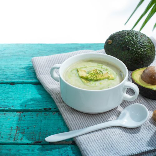avocado,cream,soup,with,slice,of,avocado,in,soup,and