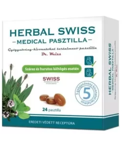 herbal swiss medical pasztilla 24db 