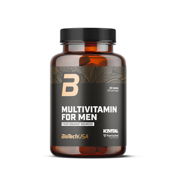 biotech multivitamin for men from organic sources tabletta 60 db i240613
