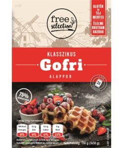 free selection klasszikus gofri alappor 3x50g 150 g i239937