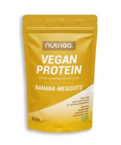 nutriqa bio vegan banan mesquite protein shake 250 g i241365