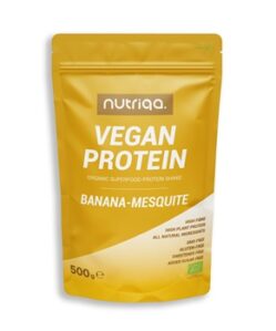 nutriqa bio vegan banan mesquite protein shake 500 g i241361