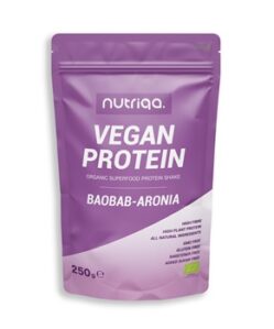 nutriqa bio vegan baobab aronia protein shake 250 g i241373