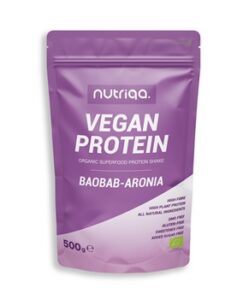 nutriqa bio vegan baobab aronia protein shake 500 g i241369
