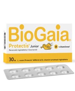 biogaia protectis junior ragotabletta d vitaminnal narancs izu 30 db i235031
