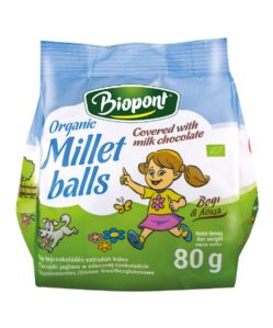 biopont bio extrudált kölesgolyó tejcsokoládés 80 g