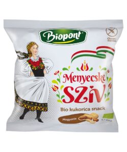 biopont bio kukorica snack menyecske szív mogyorós ízesítéssel 45 g