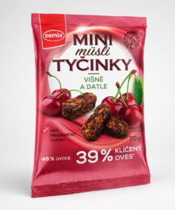 semix mini müzlifalatok csíráztatott zabpehellyel, meggyes