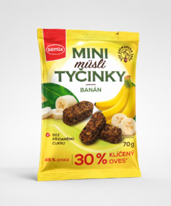 semix mini müzli snack banános 70 g
