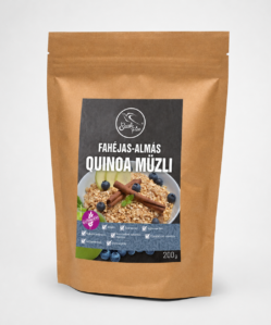 szafi free fahéjas almás quinoa müzli (gluténmentes, tejmentes, szójamentes) 200g