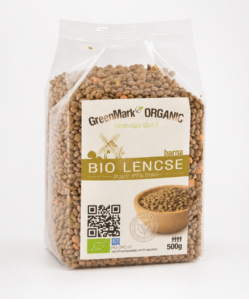 greenmark bio lencse barna 500 g