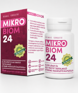 mikrobiom 24 élőflórát és butirátot tartalmazó étrend kiegészítő kapszula 30 db