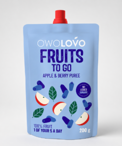 owolovo fuits to go gyümölcspüré alma kék Áfonya