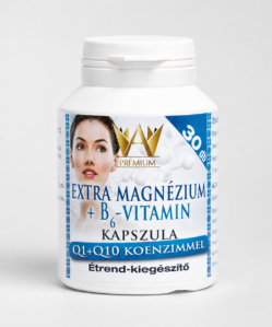 prémium extra magnézium +  b6 vitamin + q1q10 kapszula 30db