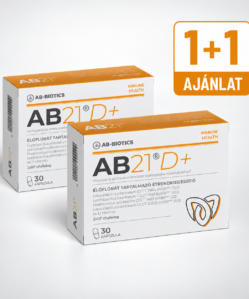 ab 21 d+ élőflórát és d vitamint tartalmazó étrend kiegészítő 30 db 1+1 akció