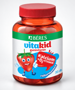 béres vitakid kalcium+d3 vitamin gumivitamin 30 db