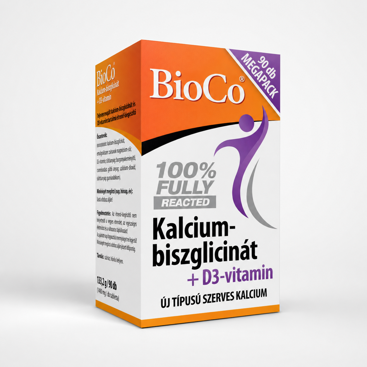 bioco kalcium biszglicinát + d3 vitamin megapack 90db