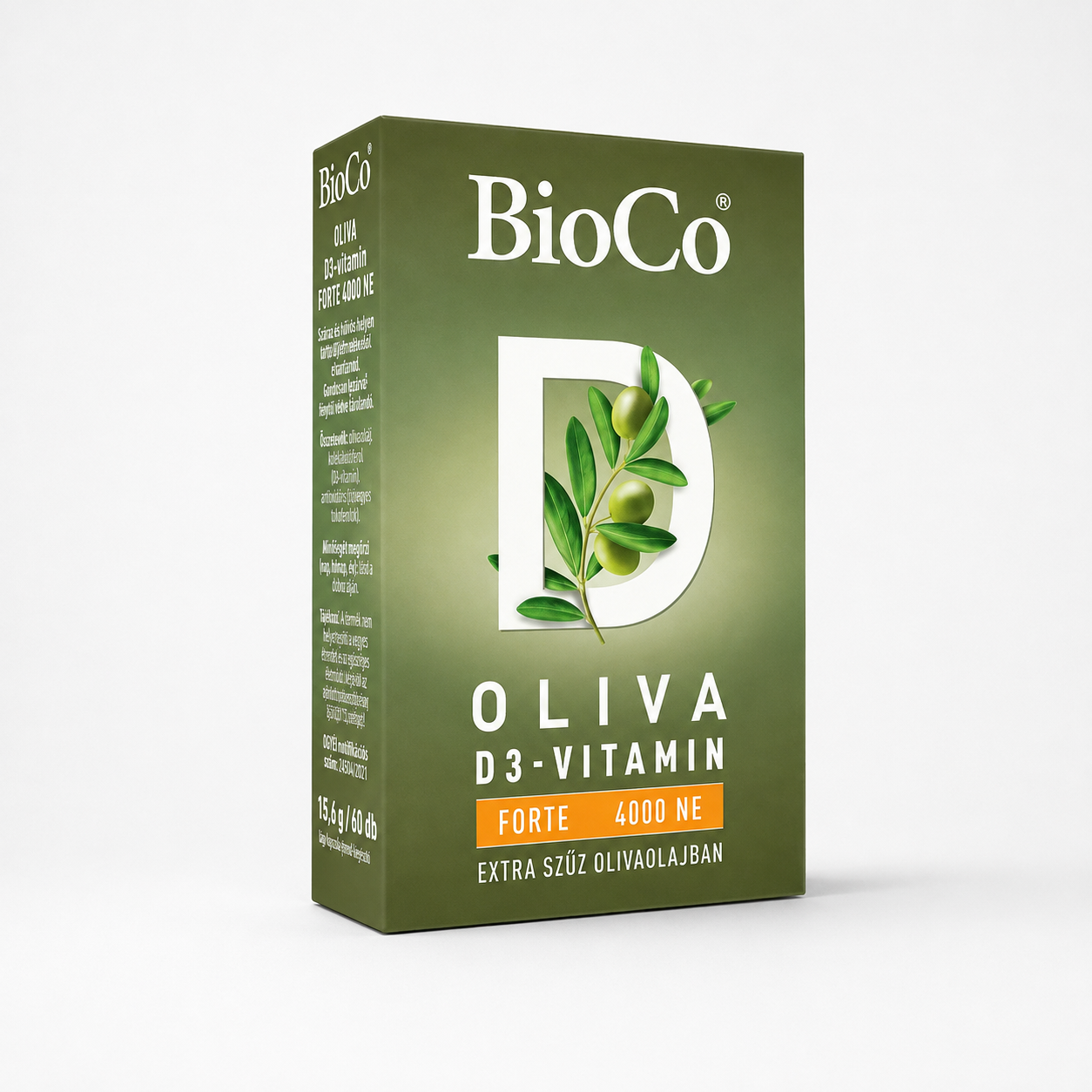 bioco oliva d3 vitamin forte 4000 ne (lágyzselatin kapszula) 60db
