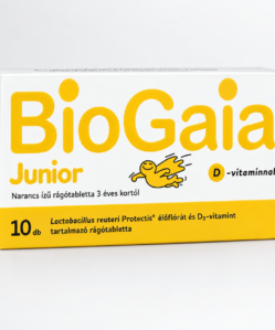 biogaia junior rágótabletta d vitaminnal narancs ízű 10 db