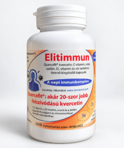 elitimmun quercefit kvercetin, c vitamin, cink, szelén, d3 vitamin és réz tartalmú étrend kiegészítő kapszula 60 db