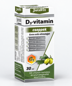 jutavit d3 vitamin 1000ne cseppek extra szűz olivaolajjal 30 ml