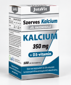 jutavit szerves kalcium 350mg+d3 vitamin tabletta 100 db