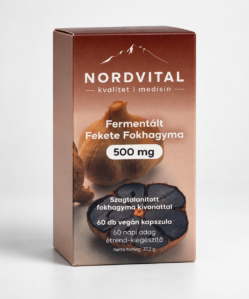 nordvital fermentált fekete fokhagyma 500 mg 60db