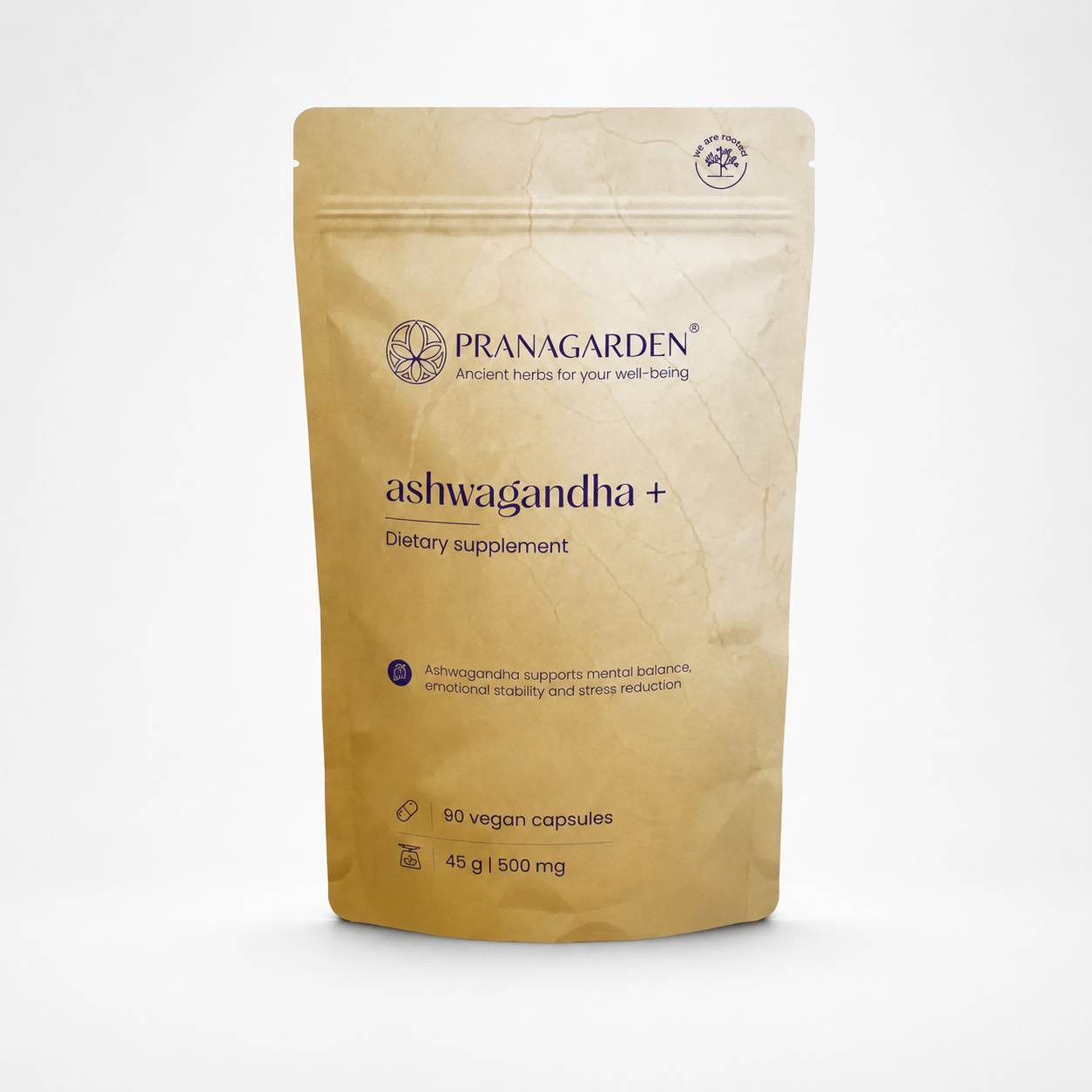 pranagarden ashwagandha+ gyógynövény kapszula 90db