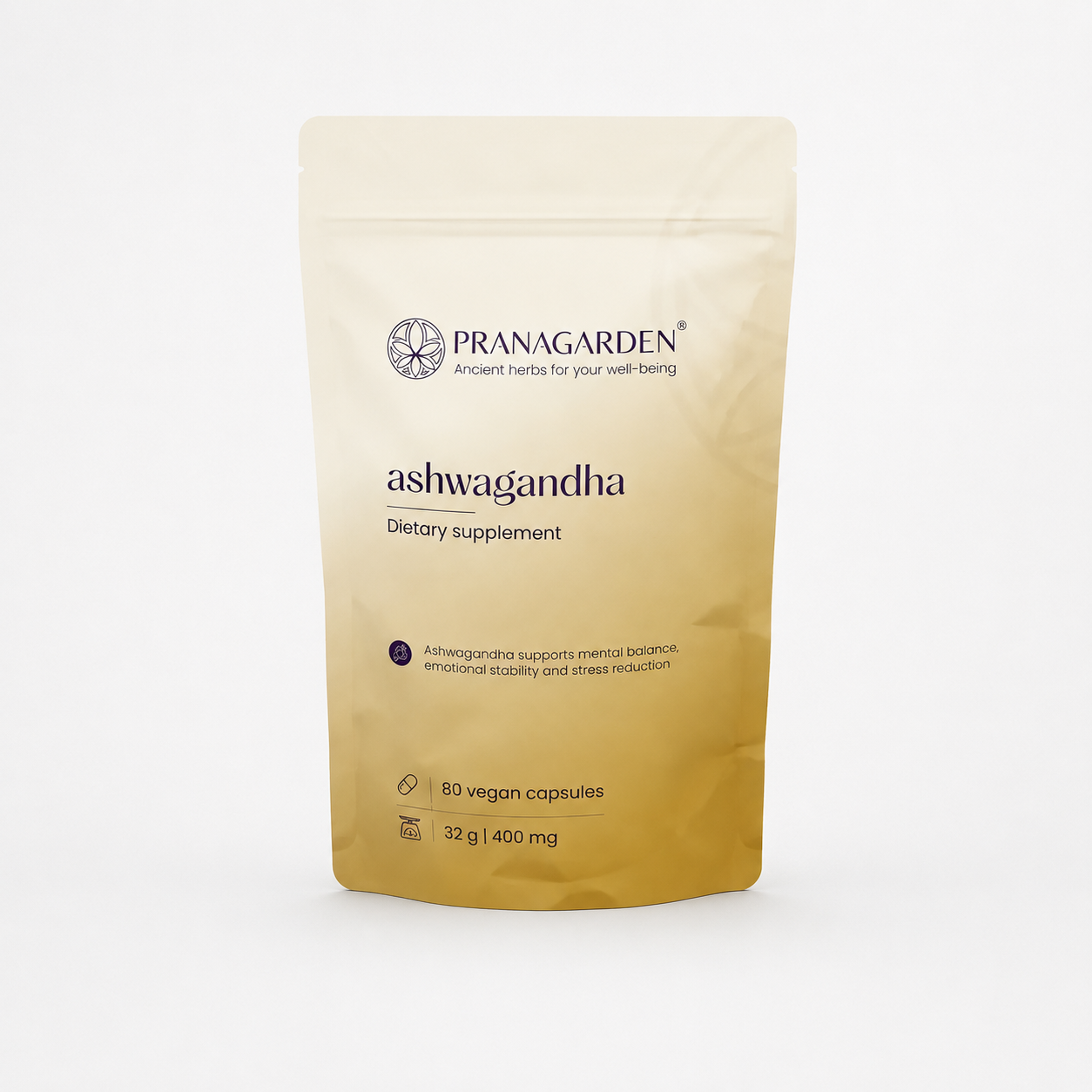 pranagarden ashwagandha gyógynövény kapszula 80 db