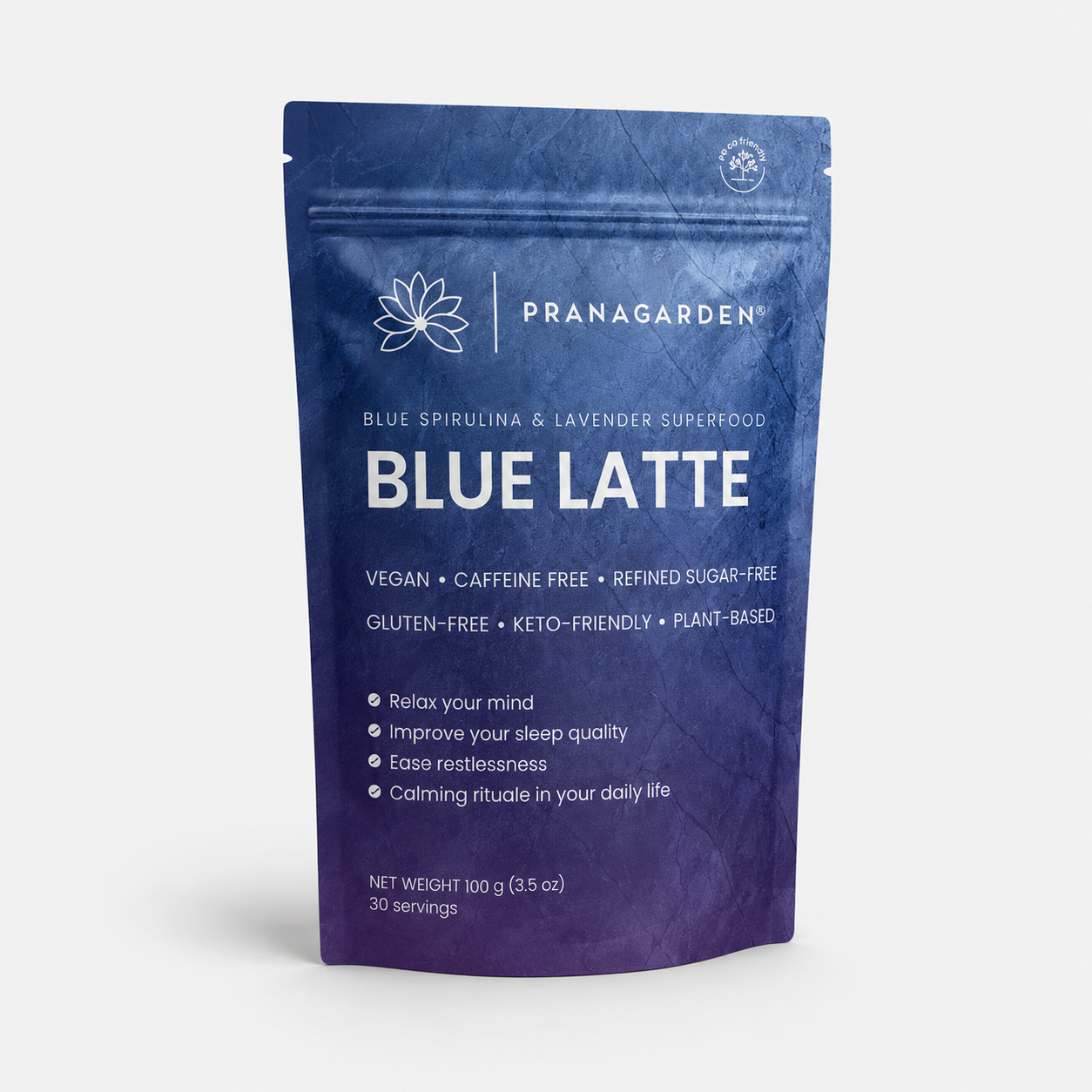 pranagarden kék spirulina latte 100 g