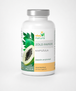 viva natura zöld papaya vegetáriánus étrend kiegészítő kapszula 60 db
