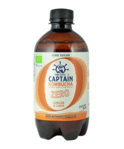 captain bio kombucha elofloras ital zero gyomber citrom 400 ml i225431