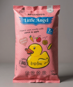 Angelina bio kukoricás snack 4x15g 60 g