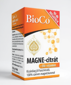BioCo Magne-citrát + B6-vitamin MegaPack tabletta 90 db