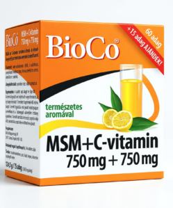 BioCo MSM+C-vitamin 750 mg + 750 mg 124,5g