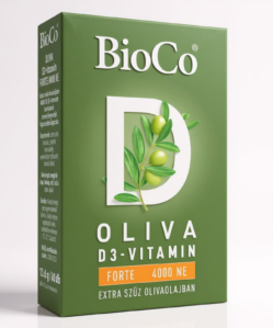 BioCo OLIVA D3-vitamin FORTE 4000 NE (lágyzselatin kapszula) 60db